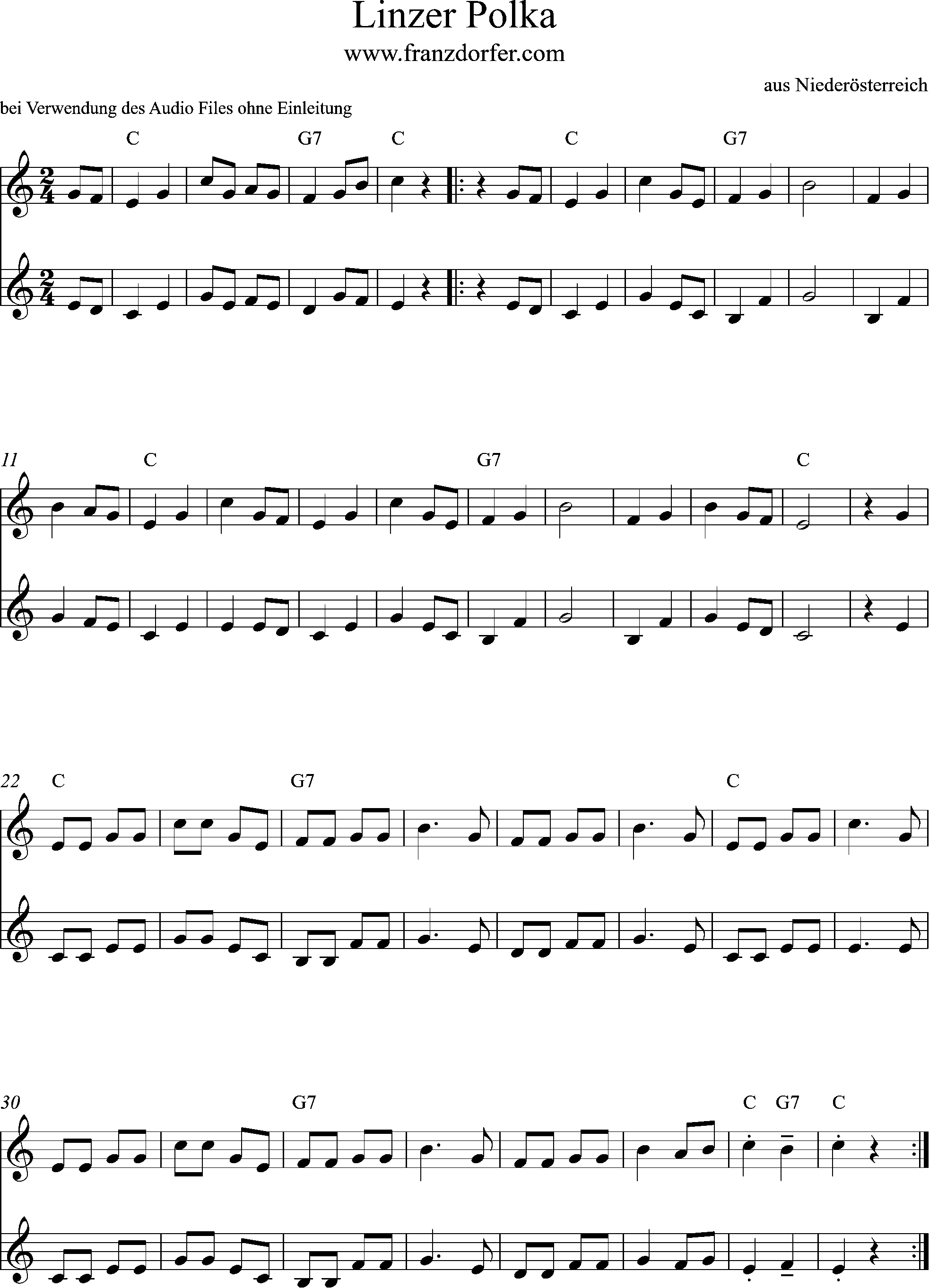 Linzer Polka-Duo- 2Trompeten